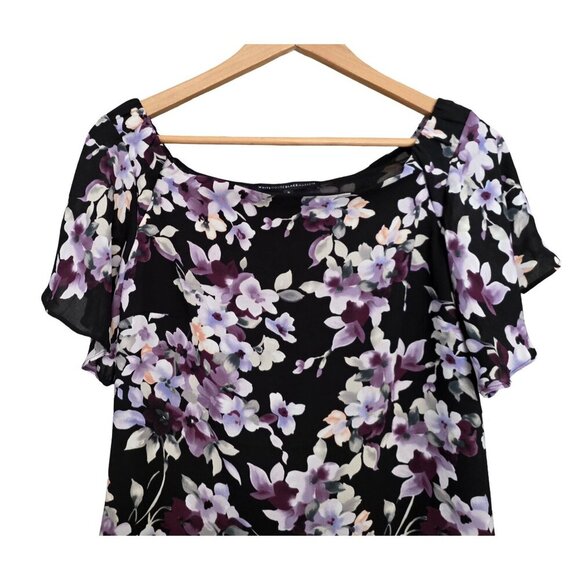 Women's - White House Black Market Floral Blouse, Size Small - Picture 2 of 7